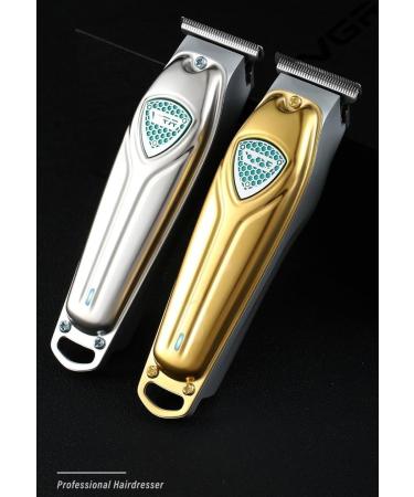 Premium Gold Hair Clippers for Men - USB Rechargeable Electric Hairdresser & Carving Scissors - Buy Online on GoSupps.com