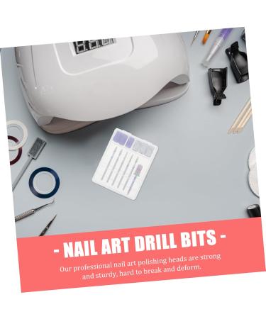 Ipetboom 1 Set Nail Polisher Nail Art Accessories Nail Grinders Diamond Tipped Drill Bit Cleaning Kits Rotary Polishing File Acrylic Gel Remover Corundum Nail Drill Tungsten Steel - Buy Online on GoSupps.com
