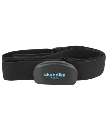 Scanda chest strap pulse knife uncoded 5.3 kHz |Heart rate knife for sports equipment pulse measurement compatible with fitness equipment radio receiver size adjustable |Pulse belt sport fitness