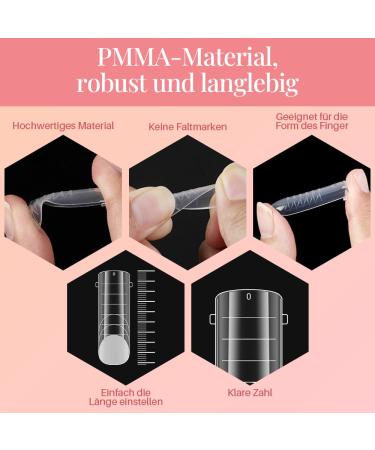 Zeyachan 96-Piece Dual Nail Forms Set - 4 Types for Nail Extension & Art | UV-Acrylic Gel Tools for Salon & DIY - Buy Online on GoSupps.com