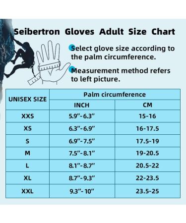 Seibertron Half Finger Padded Climbing Gloves - Lightweight Breathable & Durable for Adventure Rescue Sailing & Kayaking - XXL Black - Buy Online on GoSupps.com
