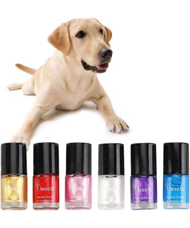 6pcs Pet Dog Nail Polish Dog Nail Paint Pens Pet Products Pet Nail Polish Nail Polish for Dogs with Dark Nails Red Glitter for Nails Pet Supplies Gel Nail Polishes Cosmetic The Dog - Buy Online on GoSupps.com