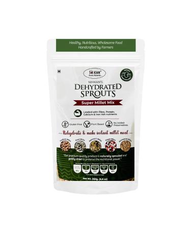 NIHKAN Dehydrated Instant Millet Sprouts | Millet Rice Meal | 100 Natural - 250g | No need of Washing Soaking or Sprouting grains