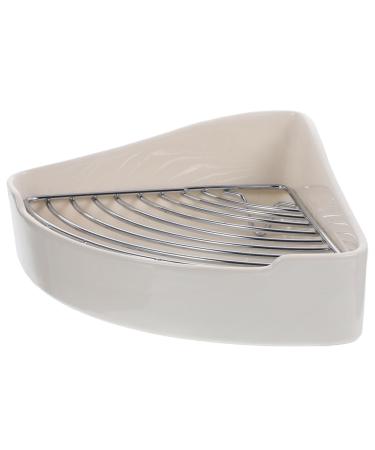 CIYODO Small Pet Ceramic Toilet Rats Hamster Litter Pan Bunny Cage Toilet Hamster Potty Rabbit Training Potty Small Pet Cage Supply Hamster Toilet Dog Toilet Indoor Pet Potty Rabbit Potty 24x18.5cm White