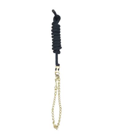 Perri's Poly Nylon Lead with 30-Inch Chain, 8-Feet 30-Inch Black