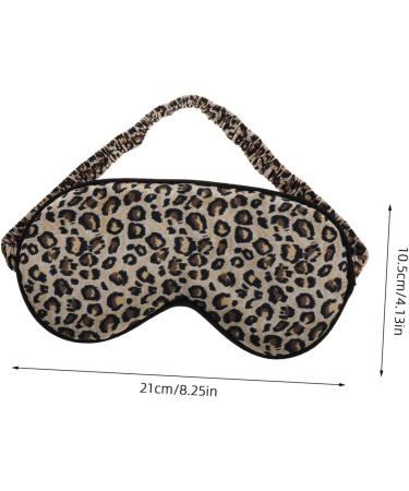 VALICLUD Faux Silk Eye Mask Sleeping Leopard Print Travel Blindfold Soft Satin Blindfold Elastic Band Unisex Night Eyeshadow For Female Men - Buy Online on GoSupps.com
