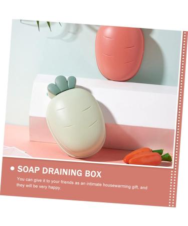 WOONEKY 2pcs Boxes Soap Box Soap Dish with Storage Shelfs Portable Paper Towel Holder Door Strike Plate Plastic Soap Holder Shampoo Draining Soap Container Drain Box With Cover Pp Travel - Buy Online on GoSupps.com