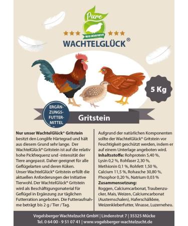 Buy Wachtelglck Gritstein - Premium Grit Stone for Quail Fast International Shipping - Buy Online on GoSupps.com