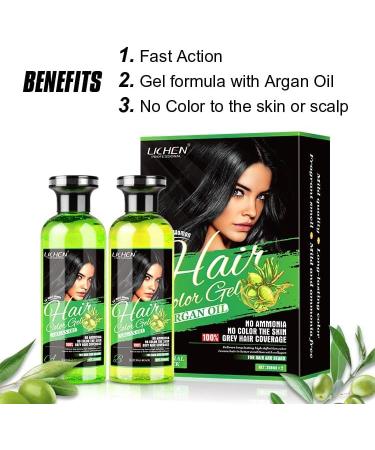 ZAZYS LICHEN PROFESSIONAL HAIR COLOR GEL 250ml NATURAL BLACK No Color to the Skin! Contains Argan Oil No Ammonia Fast Action 100% Grey Coverage Beard Dye Natural Black Hair Dye NATURAL BLACK 250ml - Buy Online on GoSupps.com