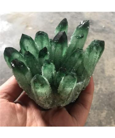 Natural Crystal Rough Specimen Green Ghost Phantom Quartz Crystal Cluster Rock Stones Crystals ReikiSpecimen Home DecorStone Natural Luster 300-400g - Buy Online on GoSupps.com