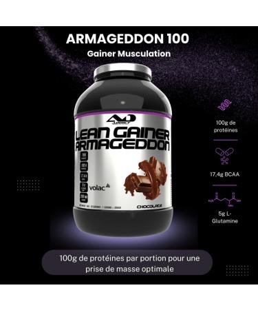 Addict Sport Nutrition Armageddon Bodybuilding Protein - 100g Protein Per Serving - Gainer with Fast Whey BCAA L-Glutamine and Maltodextrin - Intensive Mass Gain - 4kg - Vanilla - Buy Online on GoSupps.com