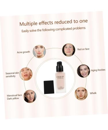 SOESFOUFU Liquid Foundation Beauty Foundation Makeup Foundation Liquid Foundation Fluid Glass Black - Buy Online on GoSupps.com