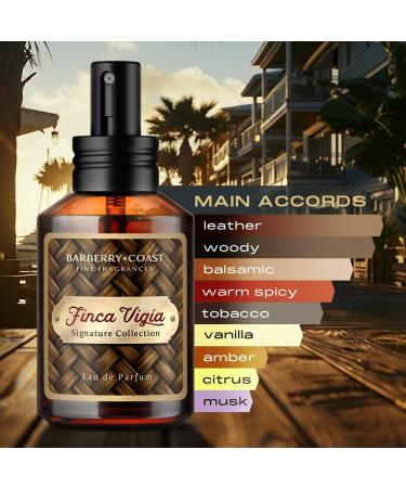 Finca Vig a Eau de Parfum (EdP) Cologne Signature Collection - 60ml | 2oz - Men's Fragrance - Scent: grapefruit bourbon leather vanilla amber tobacco leaf cedar sandalwood - Buy Online on GoSupps.com