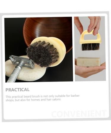 Healeved Men's Beard Comb - 2 Piece Multifunctional Cleaning Brush Set | Pocket Comb & Accessories for Grooming - Beige 6x5x5cm - Buy Online on GoSupps.com