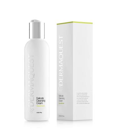 DermaQuest Sensitized Delicate Cleansing Cream - Gentle Facial Cleanser Face Wash - Infused with Green Tea Extract & Jojoba Oil - For Sensitive Extremely Dry Skin Types (6oz)