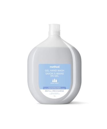 Method Liquid Hand Soap Refill Biodegradable Formula Reloads Gel Hand Wash Bottle Sweet Water Scent 1 Liter