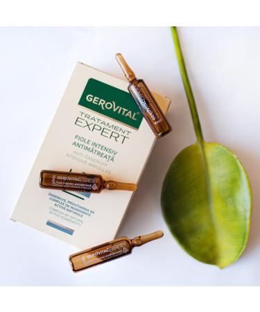 Gerovital Tratament Expert Ampoules Antipelliculaires Intensives Soin capillaire antipelliculaire 10 ampoules x 10 ml - Buy Online on GoSupps.com