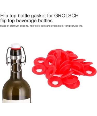 25Pcs Silicone Grolsch Gaskets Rubber Washers Home Brew Beer Bottle Seals for Swing Flip Top Bottle - Buy Online on GoSupps.com