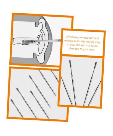 Spring Ear Pick Set - 6pcs Stainless Steel Ear Cleaning Tools - Buy Online on GoSupps.com