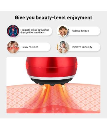 Portable Gua Sha Massage Device - 5 Temperature Levels & Suction for Cellulite & Body Fatigue Relief | International Shipping - Buy Online on GoSupps.com