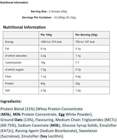 My Protein Protein Pancake Mix Compl ment Alimentaire Saveur Golden Syrup 1 kg 1 g (Lot de 1000) - Buy Online on GoSupps.com