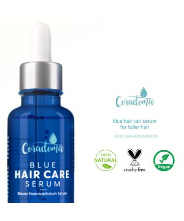 Coradoma Blue Hair Serum - Anti-Hair Loss & Growth Serum for Men & Women | Natural Hair Growth Oil - Buy Online on GoSupps.com