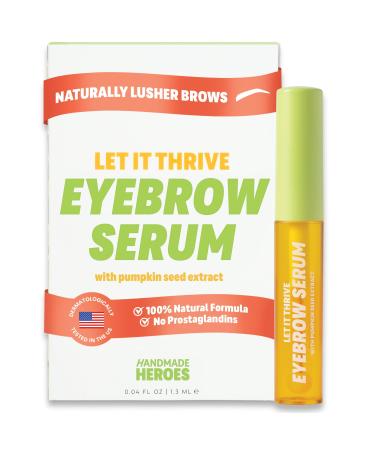Handmade Heroes Eyebrow Growth Serum Natural Vegan Brow Enhancer with Rosemary & Pumpkin Seed Oil Prostaglandin Free Serum for Thicker Fuller Looking Brows Gentle & Nourishing Formula