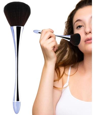 Blush Brush for Cheeks | Portable Slim Powder Makeup Brush | Powder Foundation & Cosmetic Brushes Face Makeup Tool for Contouring & Defining grey blue - Buy Online on GoSupps.com
