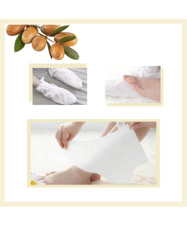 Moisturizing Foot Mask for Dry Cracked Skin - 5 Pcs Elitzia ETMM02 with Argan Oil - Repair & Refresh Feet for Men & Women - Buy Online on GoSupps.com