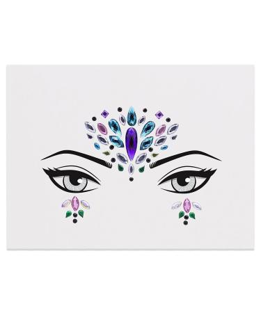 MCoBeauty Festival Ready Face & Body Jewels - Glitz & Glam | Holographic Self-Adhesive Cruelty-Free Beauty Accessory for a Unique Look - 1 Pc - Buy Online on GoSupps.com