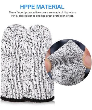 Operitacx 6 Pair Cut Resistant Finger Cots - Kitchen Cutting & Protective Sleeves for Safe Food Prep - Buy Online on GoSupps.com