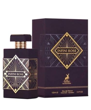 Maison Alhambra Infini Rose for Unisex Eau de Parfum Spray 3.4 Ounce