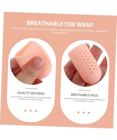 Healeved 20pcs Silicone Toe Sleeves - Toe Protector for Anti-Cracking and Corns Care - Buy Online on GoSupps.com
