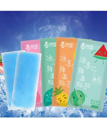 40 Pack Cooling Forehead Strips Headache Gel Pads - Fever Reducer and Cooling Sticker - Buy Online on GoSupps.com