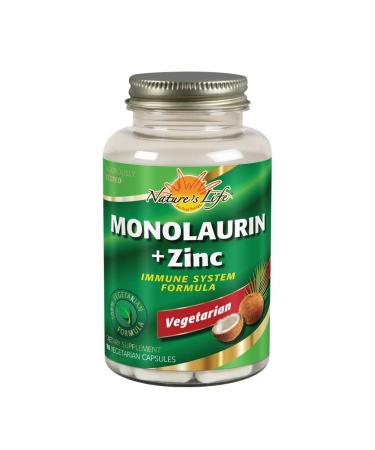 Nature's Life Monolaurin + Zinc 90 Vegetarian Capsules