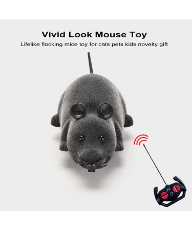 Remote Control Mouse Cat Toy HIMM Wireless Electronic RC Mouse Rat Pet Toy Running Wheel Plush Rat Chasing Prank Toy for Cats Dogs Pets Kids Novelty Gift (Black) - Buy Online on GoSupps.com