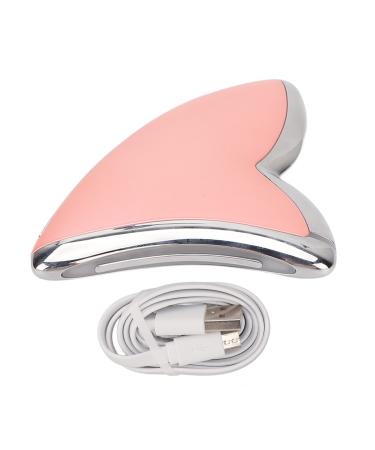 Microstrom-facial Guasha-Schaber vibration heating massager facial lifting device facial forming tool with LED light for neck and face