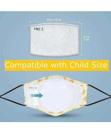 100pcs PM2.5 Activated Carbon Filters for Kids Masks | 5 Layer Dustproof & Breathable Inserts - Buy Online on GoSupps.com