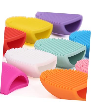 FRCOLOR Silicone Makeup Brush Cleaner Pad - Efficient Cleaning Mat for Makeup Brushes - Medium Green - Buy Online on GoSupps.com