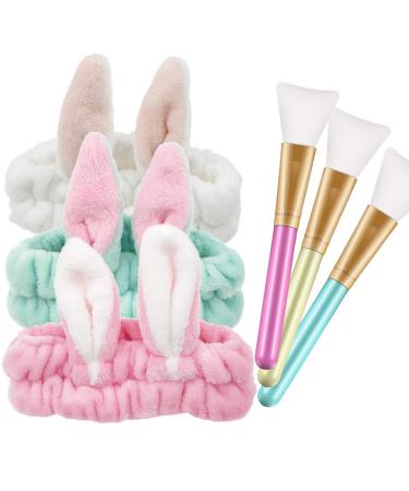 Buy Zuzer 3 Mask Brush Silicone Set with Hair Bands - Perfect for Face Washing & Makeup Application | International Shipping - Buy Online on GoSupps.com