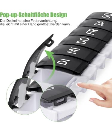 7-Day Pill Organizer - Opret Tablet Box Rainbow Medication Storage Compact & Travel-Friendly - Buy Online on GoSupps.com