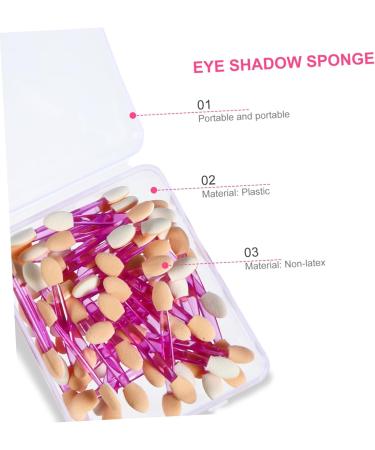 HAPINARY 100pcs Double Ended Eyeshadow Brush Makeup Sponge Makeup Eyeshadow Makeup Brush Plastic - Buy Online on GoSupps.com