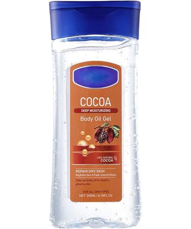 Body gelDeep hydration natural body cream 200 ml Gentle Exfoliation Nongreasy Body Oils for Women Skin Brightens Skin Tone Teksome Cocoa Bean Oil Gel - Buy Online on GoSupps.com