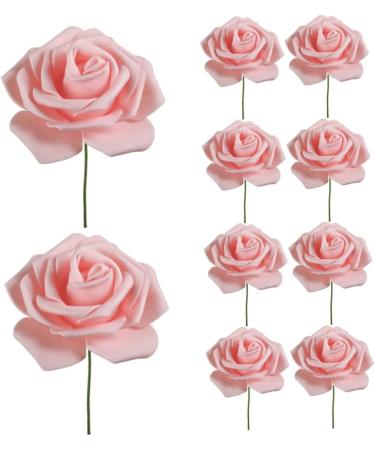 Obelunrp Womens Day Cake Topper 10PCS Pink Rose Flower Cake Topper Party Cake Decor for 3.8 Goddess Festival Mother Day (2.95x7.87inch) - Buy Online on GoSupps.com