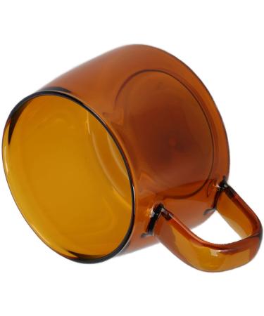 Tasse Caf Transparente Tasses Caf en Verre Transparent de 250 ML Tasse Th et Lait avec Poign e Verres Boire en Borosilicate pour Caf la Maison(Ambre) - Buy Online on GoSupps.com