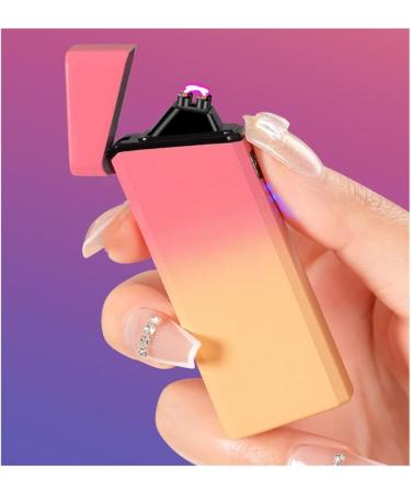 Metal Candle Dual Arc Lighter Windproof Flameless USB Rechargeable Lighter with LED Battery Display for Candle Camping(Cc) - Buy Online on GoSupps.com