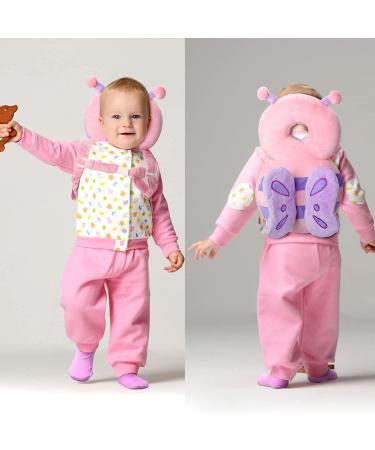Baby Protection Set: Head Cushion Backpack + Knee Pads + Safety Socks - Butterfly Style - Buy Online on GoSupps.com