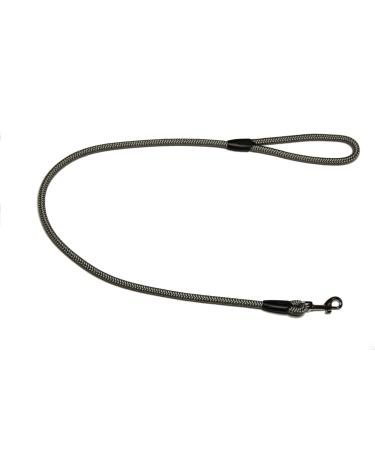 Leash - rope leash with hand loop Basic 10mm 27 colours 7 lengths (1.00 m dark grey) 1.00 m dark grey