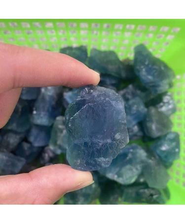 200g Natural Tumbled Rough Quartz Crystals Raw Crystals Blue Fluorite Stone Natural Luster
