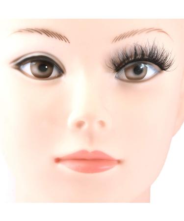 MIZ LASH 3D Mink Eyelashes 100% Real Fur Cruelty Free Strips False Lashes for Women Reusable Soft Thick Curl Dramatic Fluffy Natural Look Handmade Lash #06 Fashion Fake Eyelash Extensions 1 Pair Pack
